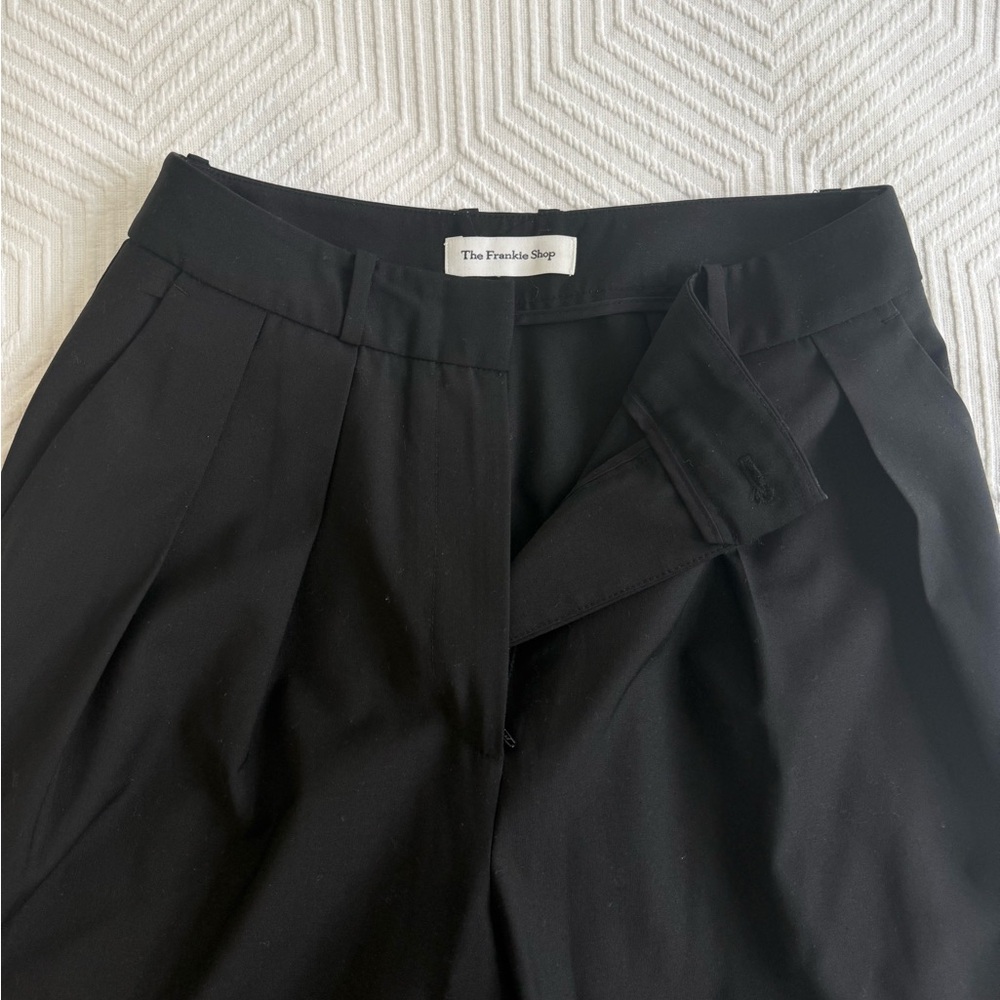 The Frankie Shop Black Pleated Trousers